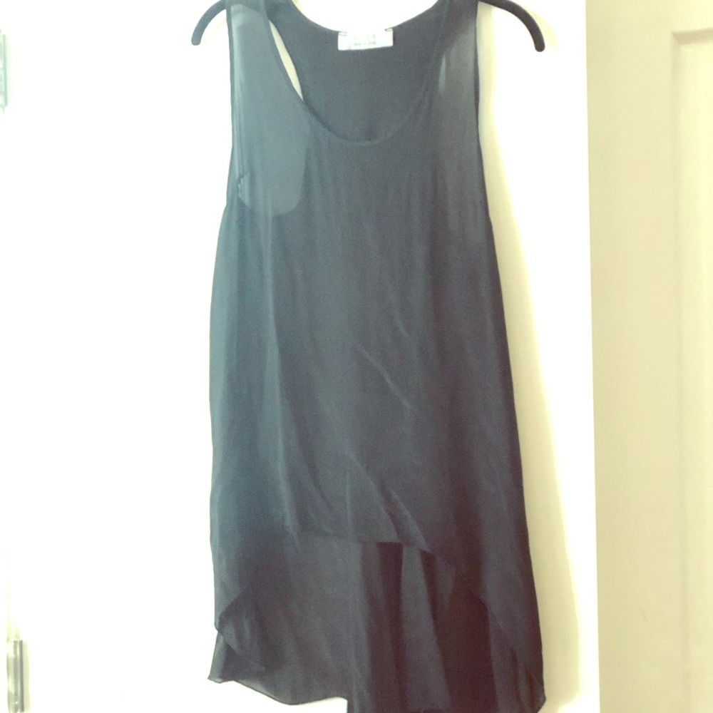 Sheer high low tank